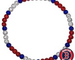 Boston Red Sox Rhinestone Rhinestone Crystal Disco Ball Bead Baseball Ne... - $22.76+