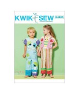 Kwik Sew K4205 Pattern Butterfly Monster Bib Overalls Toddlers XS to XL ... - £5.67 GBP