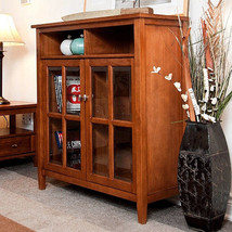 Mission Craftsman Shaker Solid Pine Entertainment Center TV Stand Cabinet - New! - £440.27 GBP