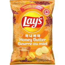 12 Bags Of Lay&#39;s Lays Honey Butter Flavored Potato Chips 165g Each -Limi... - $76.44