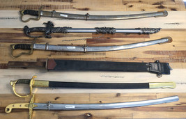 Lot of 6 Reproduction Swords Blade Prop Decorative India, Wilkinson, Mar... - £373.77 GBP