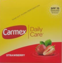 3 Ct Carmex Click-Stick Moisturizing Lip Balm SPF 15 Strawberry 0.15 oz - £5.18 GBP