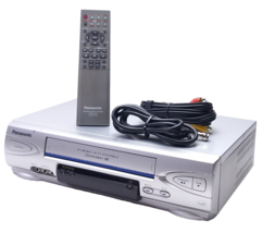Panasonic Blue Line PV-V4523S 4-Head Omnivision VCR w/Remote Cables TESTED - $1,193.43 MXN