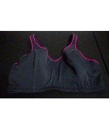  Sport by Cacique Womens Gray/Pink High Impact Molded Underwire Sport Bra - $28.03