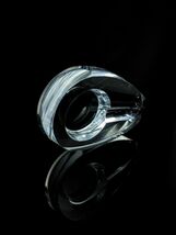 Alfred Dunhill Crystal Cigar Ashtray. 6.75" L x 4.25" W  x 1.75" H   #002 image 2