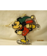vintage Christmas: Disney / Monogram Prod. 4&quot; Mickey Mouse Ice Skating o... - £6.32 GBP