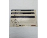 Lot Of (3) Dungeons And Dragons Campaign Cards Promo Cards 1-3 - £16.33 GBP