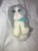 Vintage 2001 Tyco Kitty Kitty Kittens Plush Purring Grey And White Tabby - $130.87