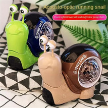 Crawling Snail Baby Toy Gift, Infant Tummy Time Toys Musical Light up Moving Toy - £14.93 GBP