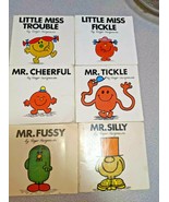 LOT 2 LITTLE MISS &amp; 4 MR MEN BOOKS TROUBLE FICKLE CHEERFUL TICKLE FUSSY ... - €7,30 EUR