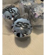 SET 4 Wheels Alloy Center Cap Push in Style Chrome SS Center Caps for Go... - $28.42
