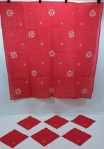 QQ) Vintage Christmas Tea Coffee Accent Table Decorative Tablecloth Napkins - $9.89