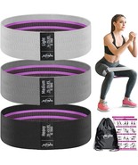 Resistance Bands for Legs and Butt Fabric Exercise Loop Bands Yoga Pilat... - £25.02 GBP