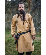⚔ Viking Tunic with Decorative Trim – Honey Brown ⚔ - $1,290.88 MXN