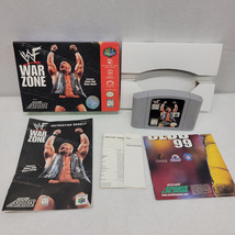 WWF War Zone (Nintendo 64, 1998) Complete In Box With Manual And Poster - £22.44 GBP