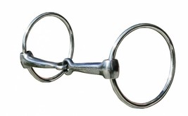 English or Western Stainless Steel O Ring Horse Bit 5&quot; 5.25&quot; 6&quot; 7&quot; Snaff... - £14.09 GBP