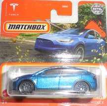  Matchbox 2021 &quot;Tesla Model X&quot; #53/100 Mint On Card - £2.35 GBP