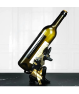 Wine Bottle Holder Wine Rest Statue Figurine Decrotaion Home Decor, Blac... - $29.18