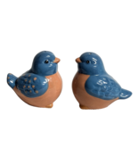 Blue Bird Salt Pepper Shakers Hand Painted Ceramic 2.5 x 3-in Kitchen Gi... - $353.24 MXN