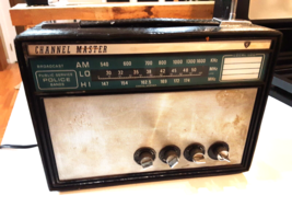 Channel Master Model 6252B Transistor Radio AM Lo Hi Bands Public service - $36.62