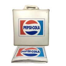 1970&#39;S vintage PEPSI Soda Stadium Seat Cushion Plus Rain Poncho Advertising item - $44.99