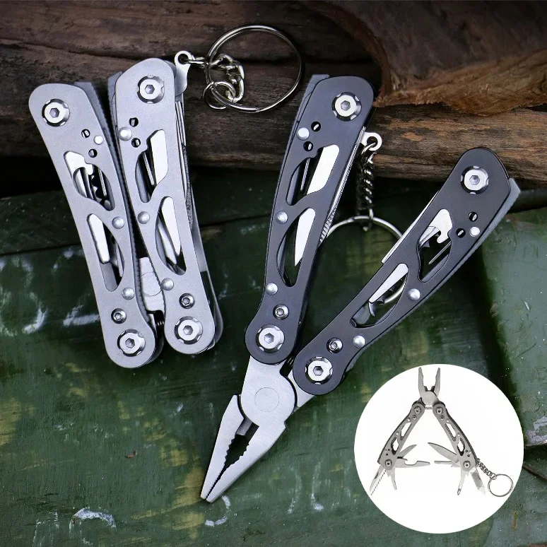 Multi-tool Pocket Knife Pliers Folding Mini Portable Fold Outdoor Tactical - £12.48 GBP