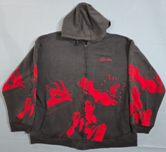 Scarface Clothing Company Tony Montana Gray w/ Red Velvet Accent Hoodie ... - $145.12