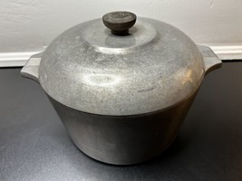 Vintage Magnalite Pot Dutch Oven Roaster Cajun Cooking Aluminum 6 quart USA - £112.14 GBP