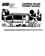 COLEMAN Popup Trailer Owners Manual-1977 Brandywine Valley Forge Gettysburg - $22.24