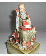Norman Rockwell Music Box Schmid &quot;We wish you a Merry Christmas&quot; Santa C... - €68,27 EUR