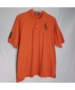 Polo Ralph Lauren Shirt Mens XXL Orange Big Pony Short Sleeve #3 Logo Cl... - €38,82 EUR