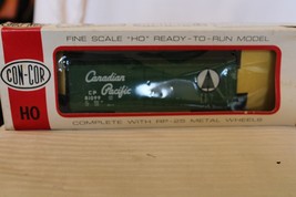 HO Scale Con-Cor, 40&#39; Box Car, Canadian Pacific, Green, #81099, BNOS H-824 - £22.54 GBP