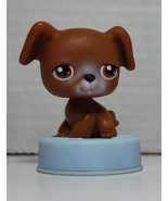 2008 McDonald&#39;s Littlest Pet Shop Bobble Head, Brown Puppy With Brown Eyes - $7.92