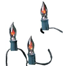 Flickering Flame Candle Christmas Light Set of 10 Lights Decoration UL0702 New - £40.20 GBP