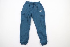 The North Face Mens Size Small Faded Spell Out Cuffed Cargo Joggers Pants Blue - £42.53 GBP