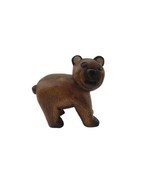 Vintage Hand Carved Wood Bear Art Decor Sculpture Figure - £11.72 GBP