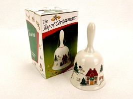 Vintage Stoneware Bell, &quot;The Joy of Christmas&quot;, #26084, Action Industries, 1989 - £15.62 GBP