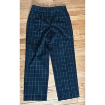 Classic Prep Talbots 10P Petite Windowpane Black Signature Trouser Pants Career - £21.26 GBP