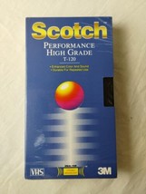 Scotch Performance High Grade T-120 VHS Tape (New &amp; Sealed) - £5.84 GBP