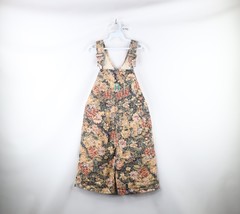 NOS Vintage 90s Streetwear Womens Medium Flower Denim Jean Overalls Shor... - $197.95