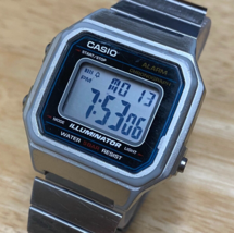 Casio B650W Mens 50m Black Silver Digital Alarm Chrono Quartz Watch~New Battery - £21.38 GBP