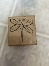 JRL Design Co. Dragonfly Insect Bug Rubber Stamp Wood Mount #AV151 - $10.39