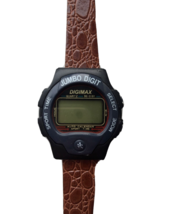 Digimax Jumbo Sports Boyes Leather Strap Digital Wristwatch  - $9.49