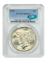 1925 $1 PCGS/CAC MS66+ - $1,425.90