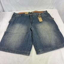 ESMX Jeans Shorts Y2K Baggy Style Men’s 44 Denim New Old Stock with Tags - £31.99 GBP