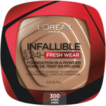 L&#39;Oreal Paris Infallible Up to 24H Fresh Wear Foundation Powder, Amber 0.31 oz.. - £25.31 GBP