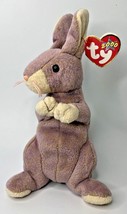 1997 Ty Beanie Baby &quot;Springy&quot; Retired Purple Bunny Rabbit BB8 - £7.96 GBP
