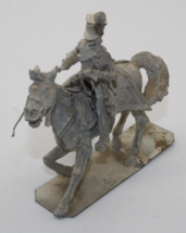 Vintage Lead Horse And Calvary Soldier 3 3/4" Tall Very Detailed Unpainted - $42.08