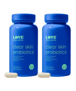 Love Wellness Clear Skin Probiotics, 30 Caps (2 SET) Exp 7/27 Previous P... - $549.68 MXN