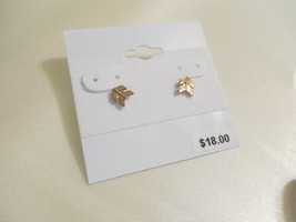 Department Store 1/4&quot; Gold Tone Stud Earrings J608 - $9.60